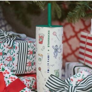 Roller‎ Rabbit X Starbucks Holiday Collab 24oz Metal Tumbler